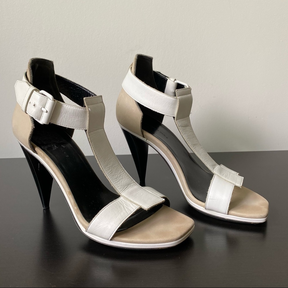 Balenciaga High Heel Square Toe Sandals